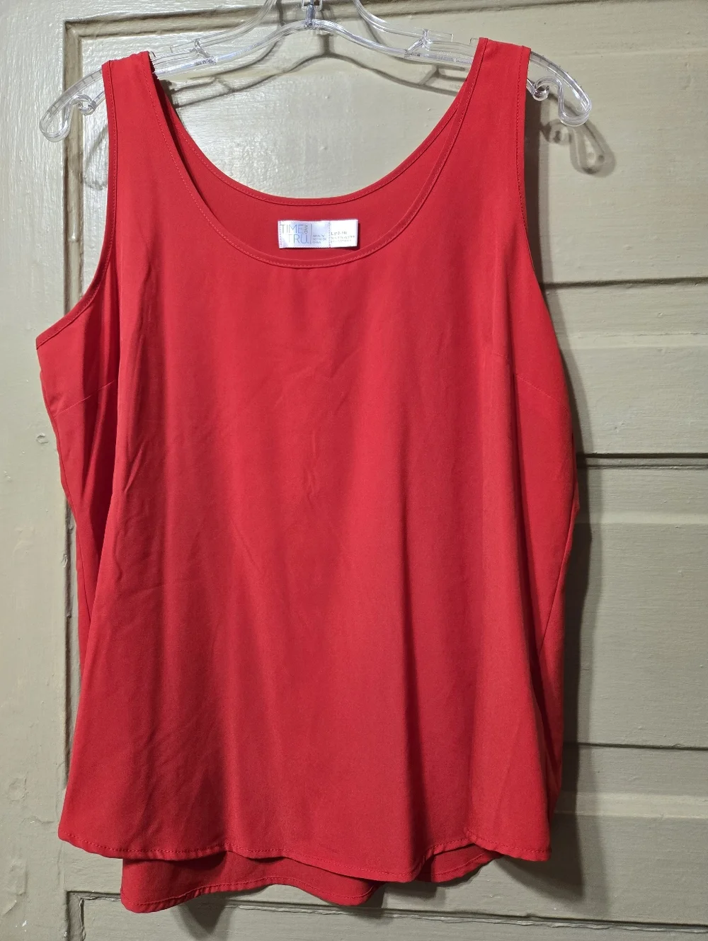 Time & Tru Bundle - 2 Tank Tops NWT Red & Blue Size: Large - Picture 3 of 4